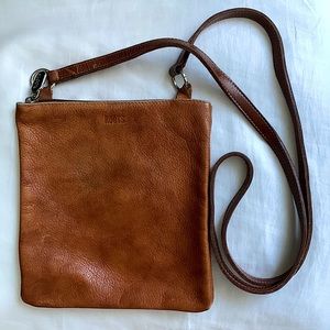 Roots Leather Small Crossbody Bag